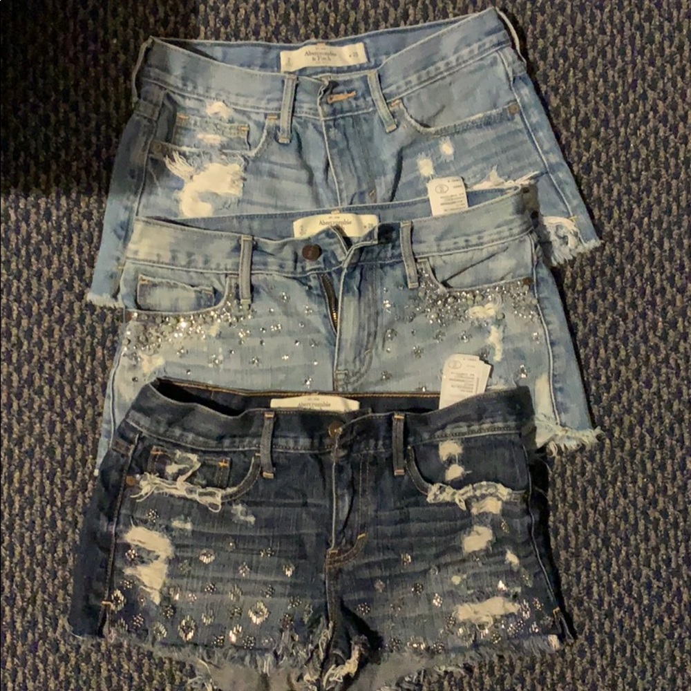Abercrombie high wasted shorts